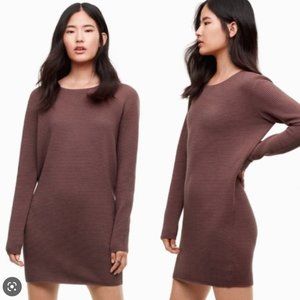 Aritzia: Campanule Ribbed Sweater Dress (xs)